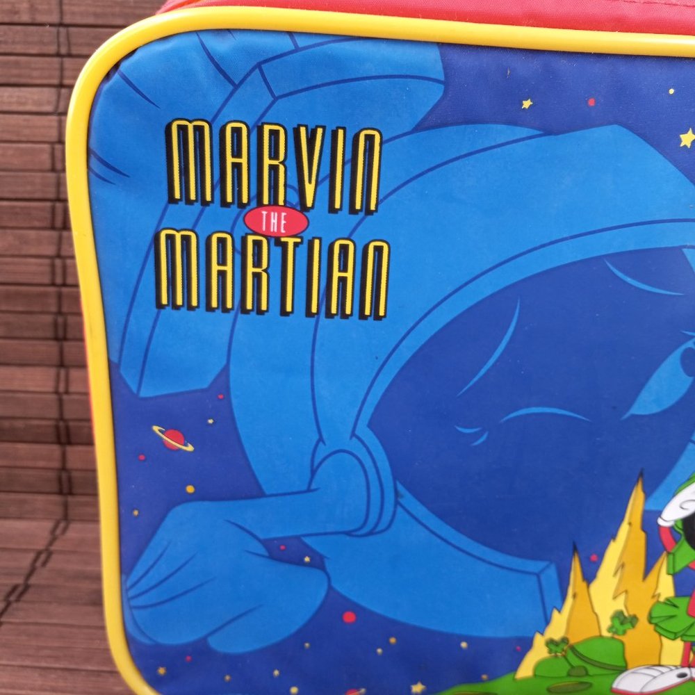 Marvin The Martian Nylon Lunchbox 1997 Thermos Brand - Picture 2 of 13